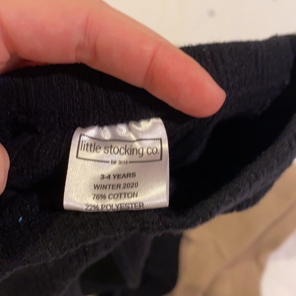 LITTLE STOCKING CO Cable Knit Tights - Picture 2 of 3